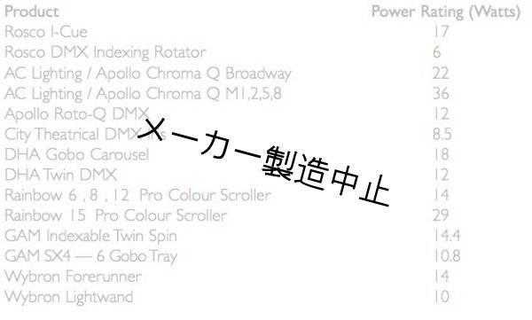 対応機材例（他の機材でも対応しているものもありますので、お問い合わせください。）
