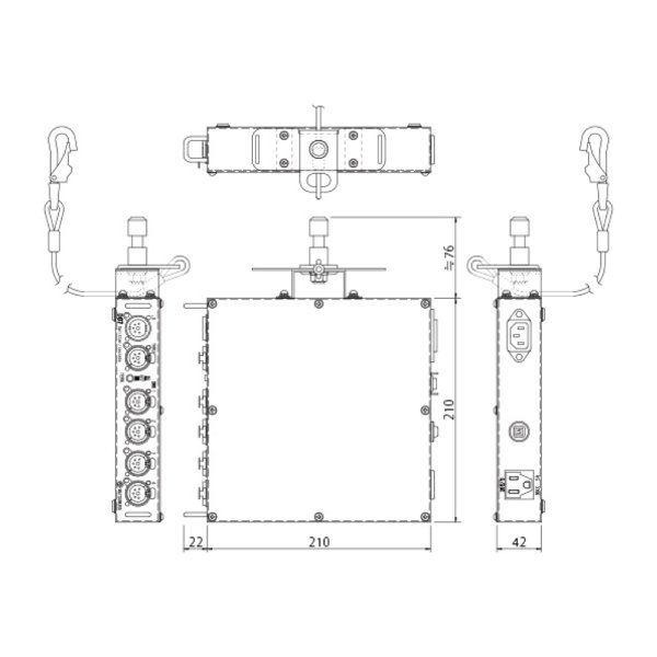 画像2: 松村 DMXスプリッタ 吊形 DX-2SPI-D (2)