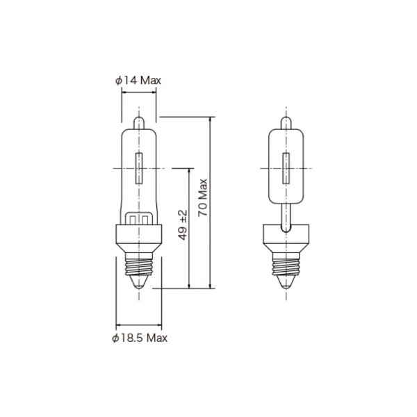 画像1: 松村 ハロゲン電球 JD 100V 200W/P/MD (1)