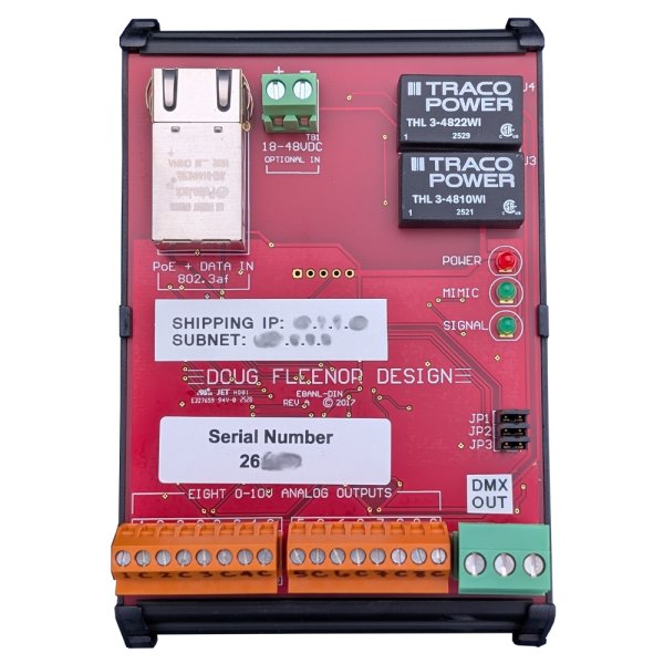 画像1: DFD sACN/ArtNet > アナログ0-10V変換器 8チャンネル (ダグフリーナ） E8ANL (1)