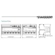 画像5: Swisson DIN Rail Installation Splitter（スウィッソン DIN レイル インスタレーションスプリッター） (5)