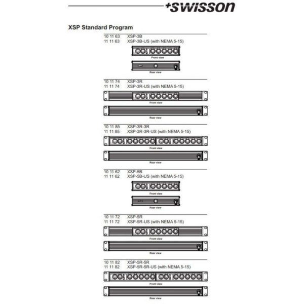 画像4: Swisson DMX Splitter / Booster - XSP Series（スウィッソン DMX スプリッター　ブースター） (4)