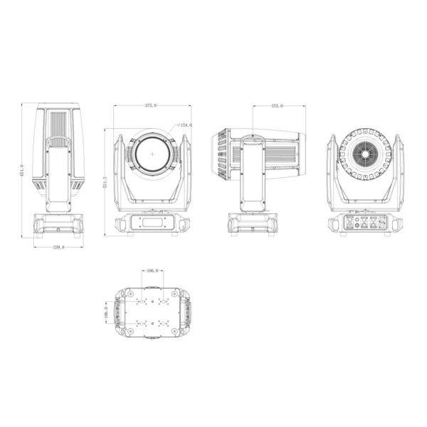 画像13: AML Lighting IP65 RGB laser beam fixture (13)