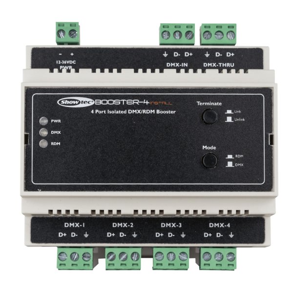 画像3: HIGHLITE Showtec Booster-4 Install DIN Rail (3)