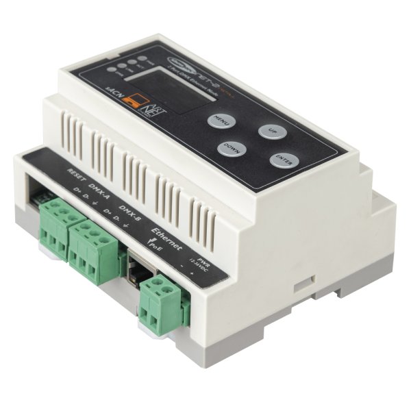 画像1: HIGHLITE Showtec NET-2 Install DIN Rail (1)