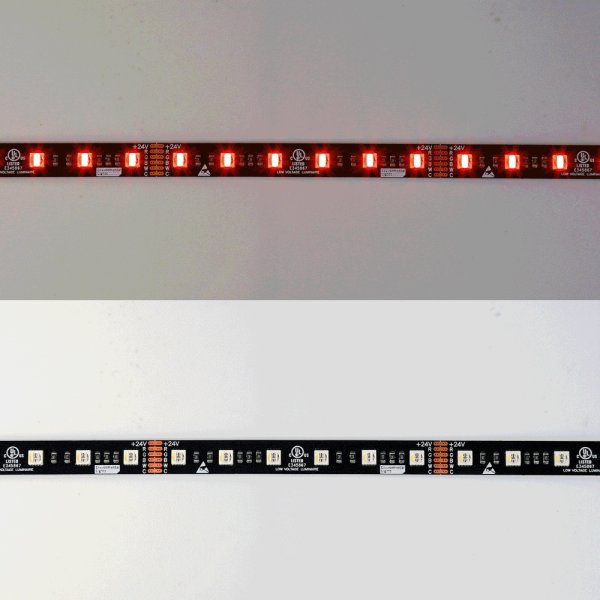 画像2: CIty Theatrical Eluxtra 5-in-1 RGB + Amber + 6500K LED Strip Light, 24V, Indoor, Black Finish（Eluxtra 5-in-1 RGB + アンバー + 6500K LEDストリップライト 24V インドア 黒色ボディ） (2)
