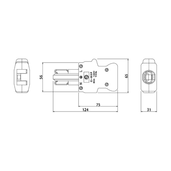 画像1: 松村 C型60Aプラグ（C-60P） (1)