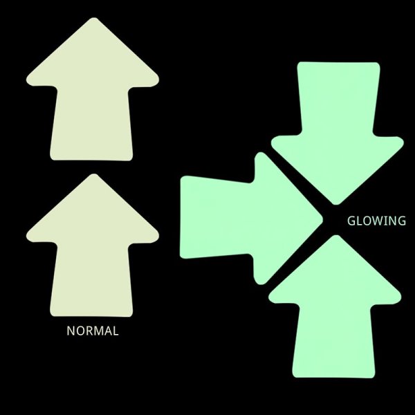 画像4: 蓄光テープ 矢印カット (4)