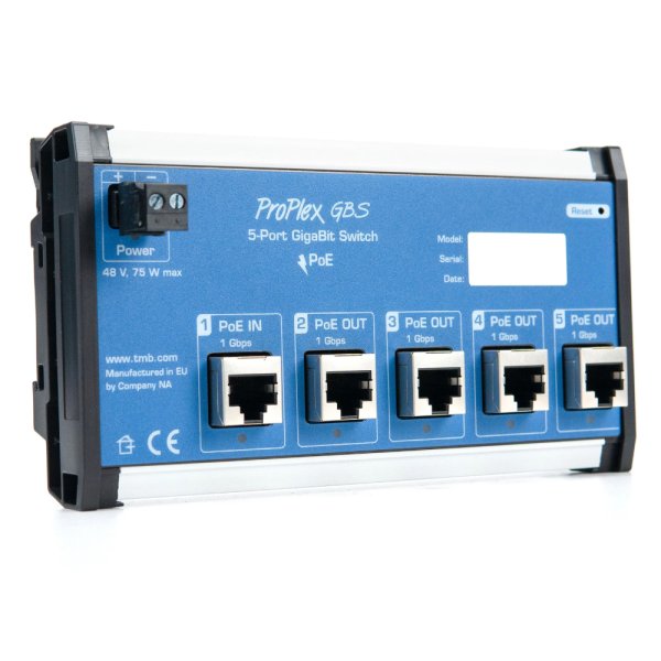 画像1: TMB ProPlex GBS 5-Port GIGABIT PoE Switch DIN Rail Mount (1)