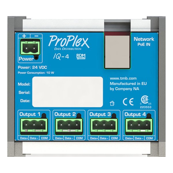 画像1: TMB ProPlex IQ 4-Universe, Ethernet-DMX Converter, DIN Rail Mount RDM（ティーエムビー プロプレックス） (1)