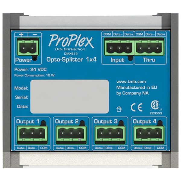 画像1: TMB ProPlex Opto-Splitter 1×4, DIN Rail Mount（ティーエムビー プロプレックス） (1)