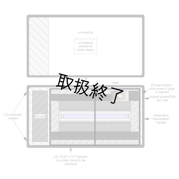 画像6: UV-Cライト内蔵ツアーグレードペリカンケース (6)