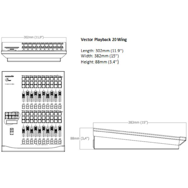 画像2: Compulite Vector Playback 20 Wing(コンピュライト ベクター プレイバック20ウィング) (2)