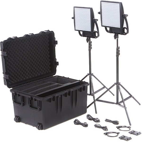 画像1: Litepanels Astra 6X Bi-Color LED Panel Traveler Duo V-Mount Kit [SKU: 935-3201]（ライトパネル アストラ） (1)