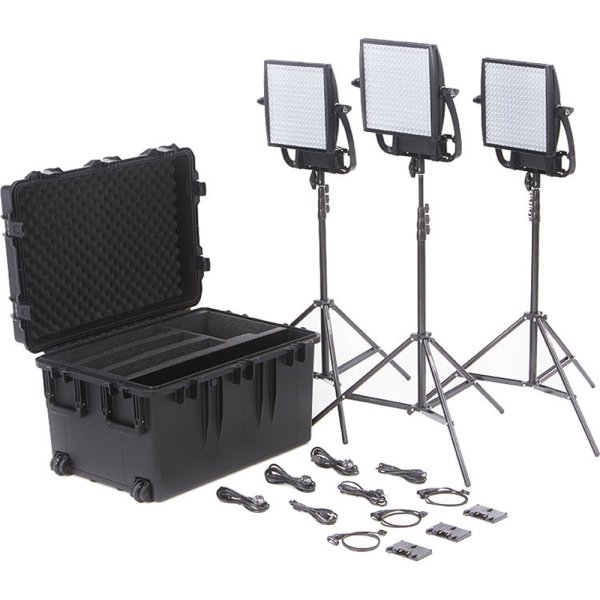 画像1: Litepanels Astra 6X Bi-Color LED Panel Traveler Trio Gold Mount Kit [SKU: 935-3207]（ライトパネル アストラ） (1)