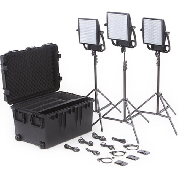 画像1: Litepanels Astra 3X Bi-Color LED Panel Traveler Trio Gold Mount Kit [SKU: 935-3209]（ライトパネル アストラ） (1)