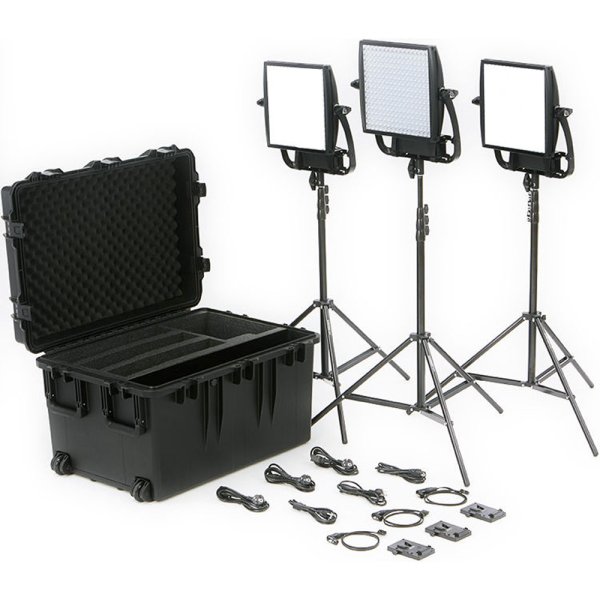 画像1: Litepanels Astra Soft Bi-Color LED Panel Duo + Astra 6X Bi-Color LED Panel Traveler Trio V-Mount Kit [SKU: 935-3211]（ライトパネル アストラ） (1)