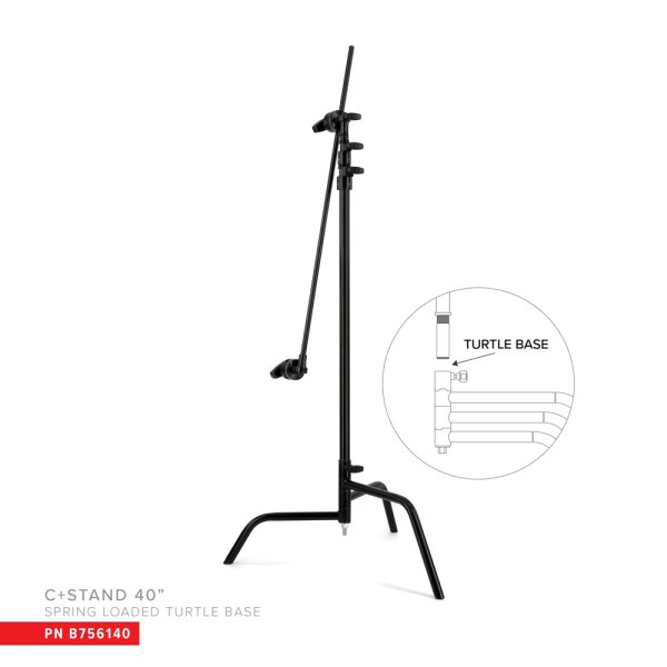 画像3: Matthews 40" C+STAND W/SPRING LOADED TURTLE BASE, INCLUDES GRIP HEAD & ARM（マシュー） (3)
