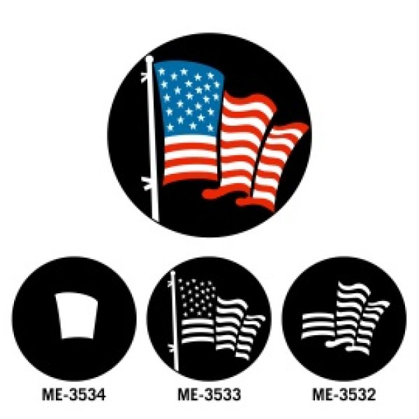 画像1: Apollo American Flag - White (Pair with ME-3532 and ME-35... ME-3533 (1)