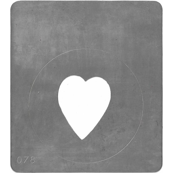 画像1: GAM/Patterns Co. メタルゴボ 078 Single Heart (1)