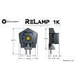 画像2: VISIONSMITH RELAMP 1K Studio LED Tungsten (2)