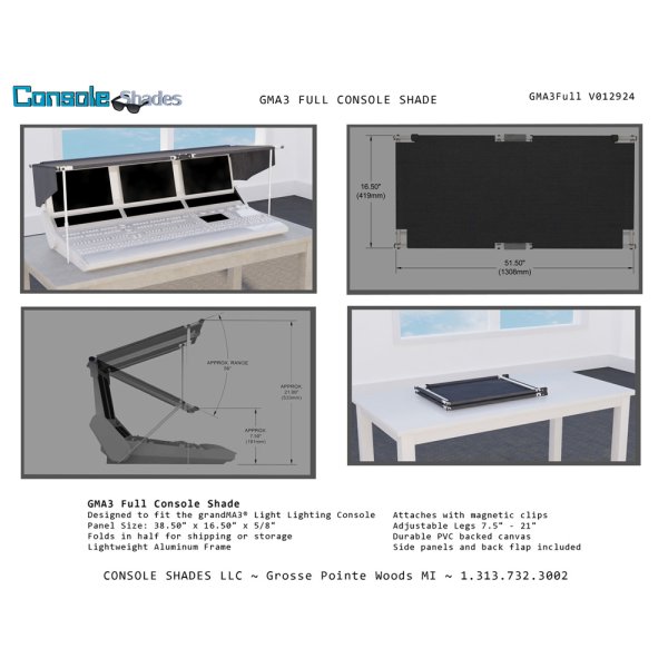画像7: Console Shade grandMA3 Full 専用 シェイド（グランマ3フル用） (7)