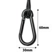 画像5: 落下防止ワイヤーPVC被覆付き 黒／直径4mm 長さ760mm (5)