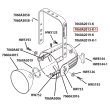 画像1: ETC Source 4 リフレクタ パーツ Reflector housing rivet assembly, single clutch, White（白灯体用） (1)