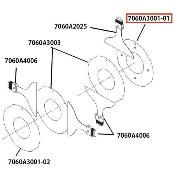 画像5: ETC Source 4 灯体前 パーツ Plate, divider with dimples (bottom)  (5)