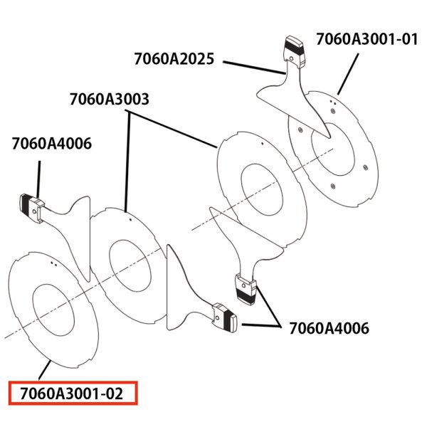 画像4: ETC Source 4 灯体前 パーツ Plate, divider (top) (4)