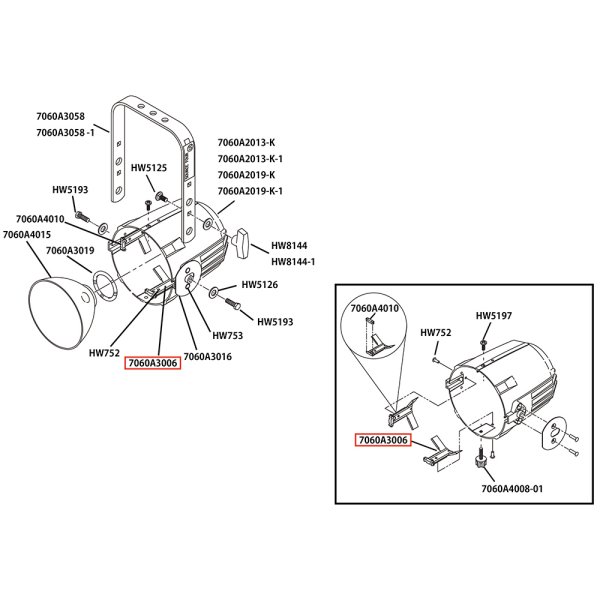 画像8: ETC Source 4 リフレクタ パーツ Clip, reflector retainer (8)