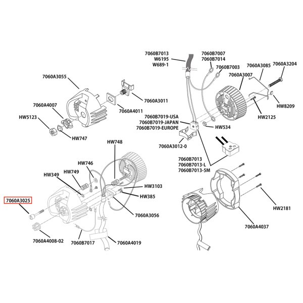 画像3: ETC Source 4 キャップ パーツ Screw, 1/4-20 x 1.55 knurled head (3)