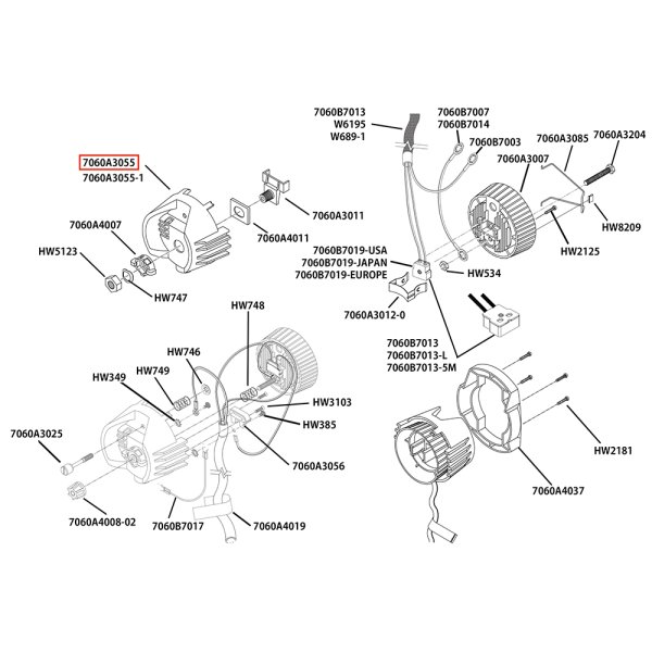 画像6: ETC Source 4 キャップ パーツ Housing, socket, casting / Black（黒灯体用） (6)