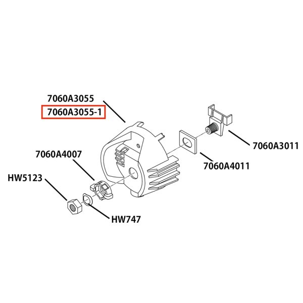 画像5: ETC Source 4 キャップ パーツ Housing, socket, casting / White （白灯体用） (5)