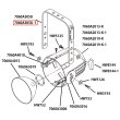 画像1: ETC Source 4 リフレクタ パーツ Bracket, Yoke, White（白灯体用） (1)