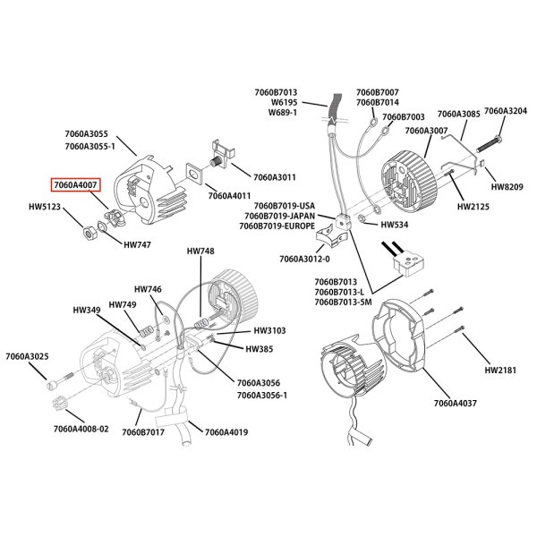 画像8: ETC Source 4 キャップ パーツ Knob, X-Y, lamp set (8)