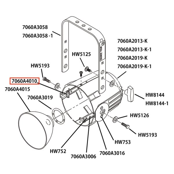 画像4: ETC Source 4 リフレクタ パーツ Bushing, gate (4)