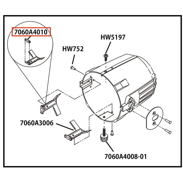 画像5: ETC Source 4 リフレクタ パーツ Bushing, gate (5)