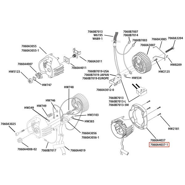 画像7: ETC Source 4 キャップ パーツ Handle, insulated rear / White（白灯体用） (7)