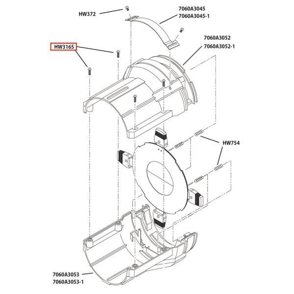 画像4: ETC Source 4 灯体前 パーツ Screw, 8/32 x 1/2, PhPH Taptite Blz (4)