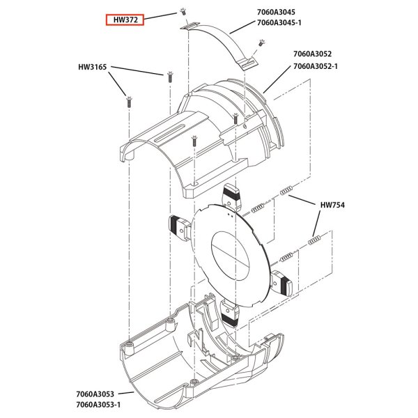 画像4: ETC Source 4 灯体前 パーツ Screw, 8-32 x 1/4”（begins 11/99） (4)