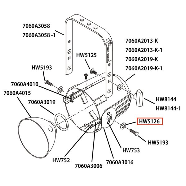 画像3: ETC Source 4 リフレクタ パーツ Washer, flat, 5/16, black zinc (3)