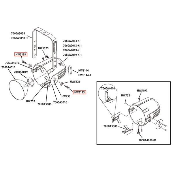 画像8: ETC Source 4 リフレクタ パーツ Bolt, hex, 5/16-18 x 3/4”, black zinc  (8)