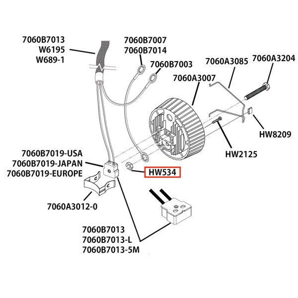 画像5: ETC Source 4 キャップ パーツ Nut, hex, 1/4-20, black zinc (5)