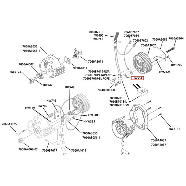 画像6: ETC Source 4 キャップ パーツ Nut, hex, 1/4-20, black zinc (6)
