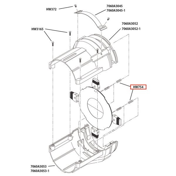 画像5: ETC Source 4 灯体前 パーツ Shutter spring  (5)