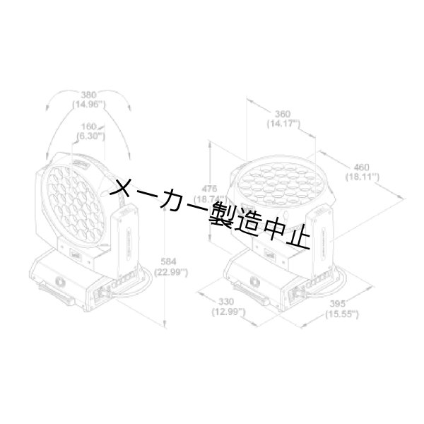画像2: Clay Paky A.LEDA WASH K20(クレイパーキー) (2)