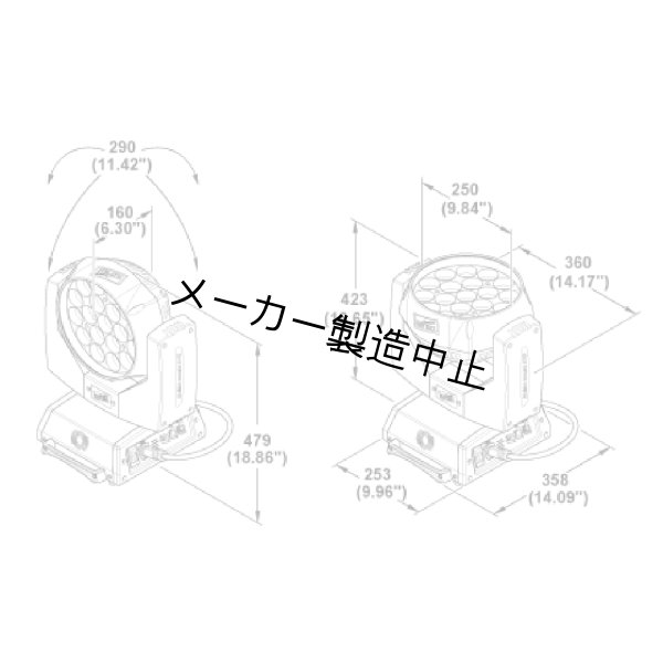 画像2: Clay Paky A.LEDA WASH K10 CC（クレイパーキー） (2)