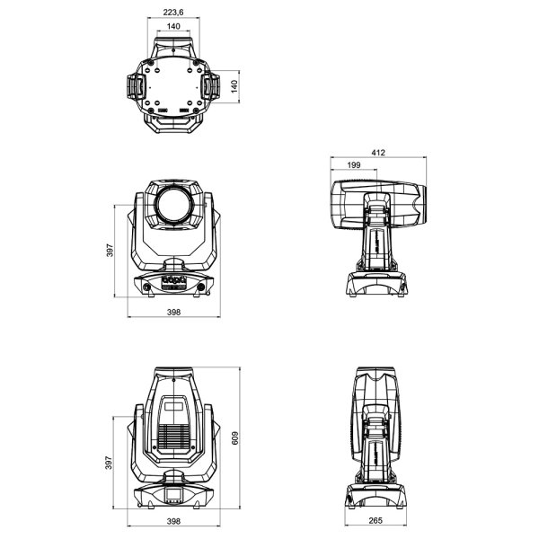 画像6: JB-Lighting P9 BeamSpot（P9 ビームスポット） (6)