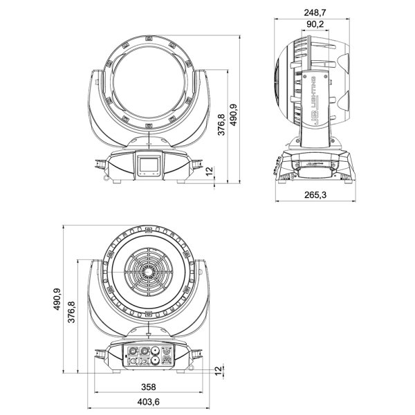 画像6: JB-Lighting Sparx 12 Washbeam(スプレックス 12 ウォッシュビーム) (6)